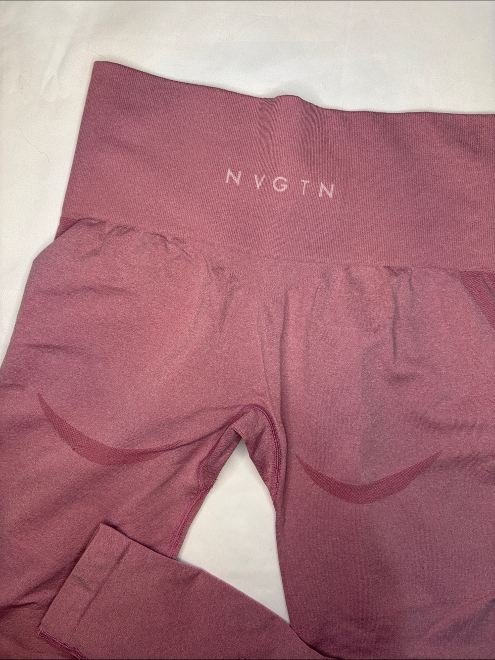 Mauve Rose Pink NVGTN Leggings Active Gym Leg Day Contour Booty Curve Small